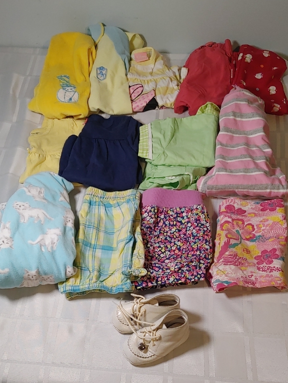 Lot of Baby, Toddler Clothes, Baby Shoes, 6 months - 2 T, Mostly Girls